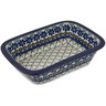 Polish Pottery Rectangular Baker 10&quot; Primrose Trellis