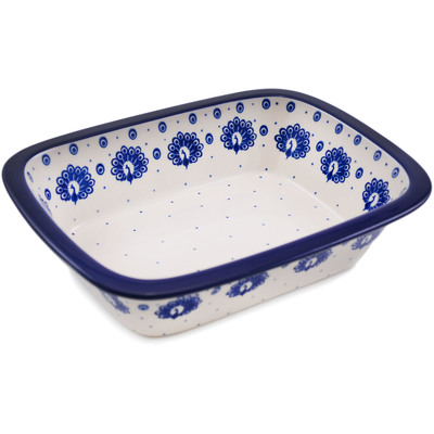 Polish Pottery Rectangular Baker 10" Show And Tail