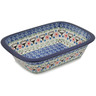 Polish Pottery Rectangular Baker 10" State Of Texas