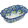 Polish Pottery Rectangular Baker 10" True Blues