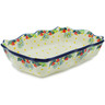 Polish Pottery Rectangular Baker 11&quot; Classic Rowan