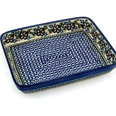 Polish Pottery Rectangular Baker 11&quot; Lancaster Rose