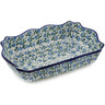 Polish Pottery Rectangular Baker 11" Summer Wind