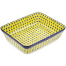 Polish Pottery Rectangular Baker 11&quot; Sunshine