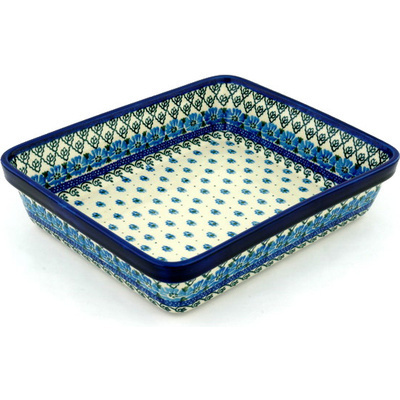 Polish Pottery Rectangular Baker 12&quot;