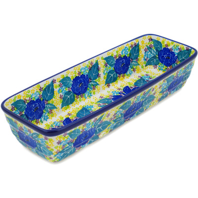 Polish Pottery Rectangular Baker 12&quot; Jovial UNIKAT