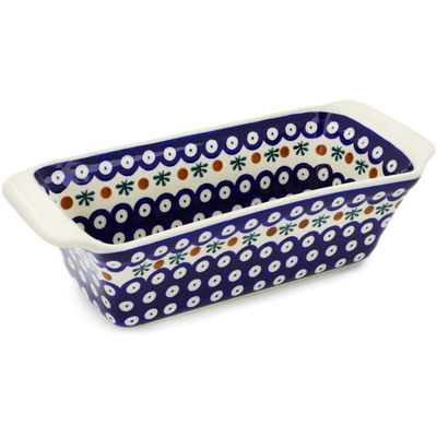 Polish Pottery Rectangular Baker 12" Mosquito