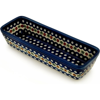 Polish Pottery Rectangular Baker 12&quot; Mosquito