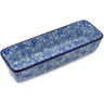 Polish Pottery Rectangular Baker 12&quot; Motley Flowers