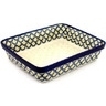 Polish Pottery Rectangular Baker 12&quot; Radient Scales