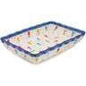 Polish Pottery Rectangular Baker 12&quot; Spring&#039;s Best