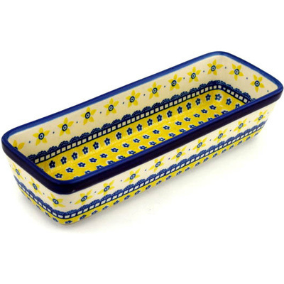 Polish Pottery Rectangular Baker 12" Sunshine