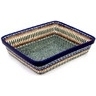 Polish Pottery Rectangular Baker 12" Tuscan Countryside