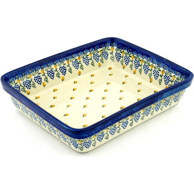 Polish Pottery Rectangular Baker 12&quot; Tuscan Dreams