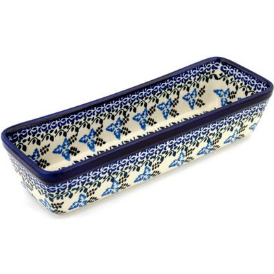 Polish Pottery Rectangular Baker 12" Tuscan Vines