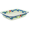 Polish Pottery Rectangular Baker 14" Polish Country