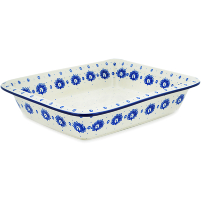 Polish Pottery Rectangular Baker 14&quot; Show And Tail