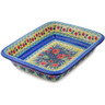Polish Pottery Rectangular Baker 14" Splendid Meadow UNIKAT