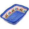 Polish Pottery Rectangular Baker 8" Bun Bun Delight