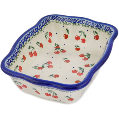 Polish Pottery Rectangular Baker 8"