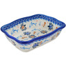 Polish Pottery Rectangular Baker 8&quot; Hawaiian Sea Turtle - Honu