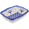 Polish Pottery Rectangular Baker 8" Texas Star
