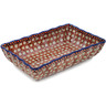 Polish Pottery Rectangular Baker 9&quot; Rich Mocha UNIKAT
