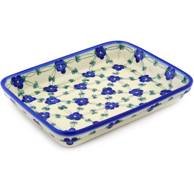 Polish Pottery Rectangular Baker 9&quot; UNIKAT