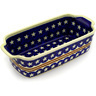 Polish Pottery Rectangular Baker with Handles 10&quot; Stars And Stripes