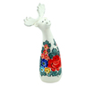 Faience Reindeer Figurine  13&quot; Little Flower Patch