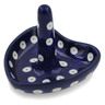 Polish Pottery Ring Holder 3&quot; Blue Eyes