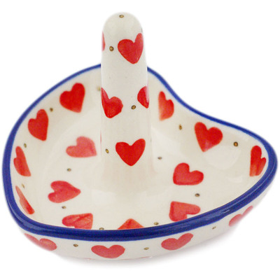 Polish Pottery Ring Holder 3&quot;