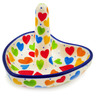 Polish Pottery Ring Holder 3" In Love With Love UNIKAT
