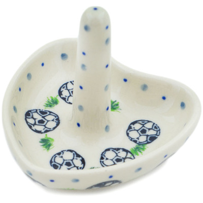 Polish Pottery Ring Holder 3&quot; Kickin&#039; It