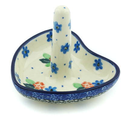 Polish Pottery Ring Holder 3&quot; Meadow Walk