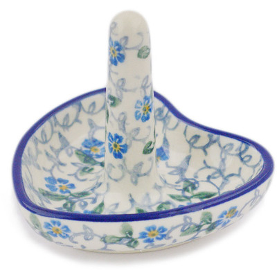Polish Pottery Ring Holder 3&quot; Summer Wind
