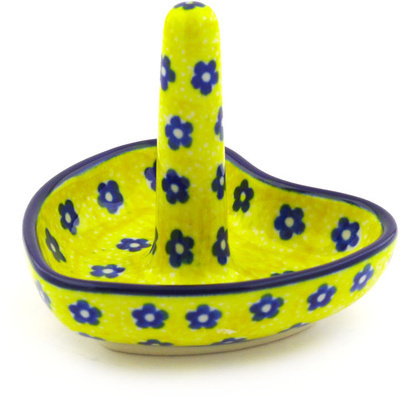 Polish Pottery Ring Holder 3&quot; Sunshine