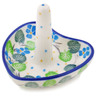 Polish Pottery Ring Holder 3&quot; Waterfall Blooms