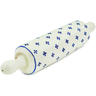 Polish Pottery Rolling Pin 13&quot; Dotted Daisy