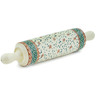 Polish Pottery Rolling Pin 13&quot; Garden Gladiolus