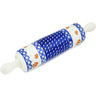 Polish Pottery Rolling Pin 13&quot; Pumpkin Spice