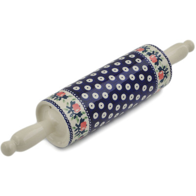 Polish Pottery Rolling Pin 15&quot; Juicy Apple