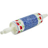 Polish Pottery Rolling Pin 15&quot; Wind-blown Poppies