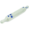 Polish Pottery Rolling Pin 18&quot; Blue Maple River
