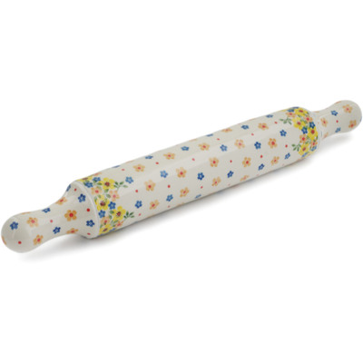 Polish Pottery Rolling Pin 18&quot; Country Spring