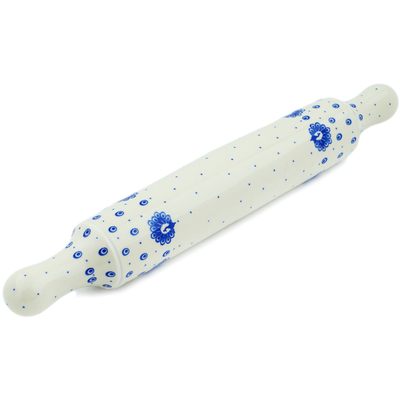 Polish Pottery Rolling Pin 18&quot; Show And Tail
