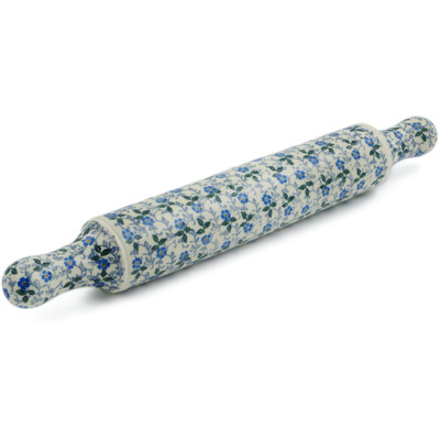 Polish Pottery Rolling Pin 18&quot; Spring Vine