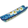 Polish Pottery Rolling Pin Cradle 13&quot; Pansies And Daisies UNIKAT