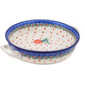 Polish Pottery Round Baker with Handles 10-inch Medium Blossoming Brilliance