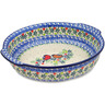 Polish Pottery Round Baker with Handles 10&frac14;-inch Robin &amp; Wren UNIKAT